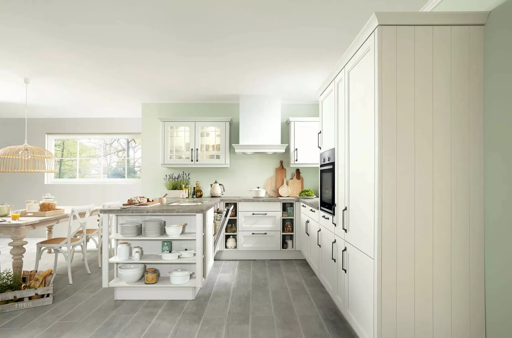 Kutchenhaus US York Genuine Wood, Satin Grey 1