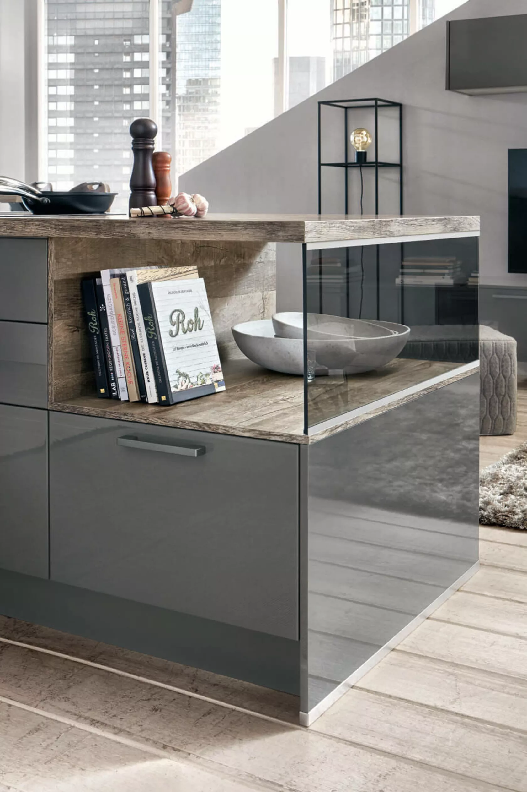 Kutchenhaus US Flash Slate Grey High Gloss 2